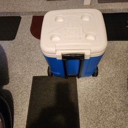 Igloo Cooler..Ice Cube. Blue and White. 19x16x19.5
