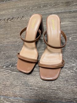 Bamboo nude heels