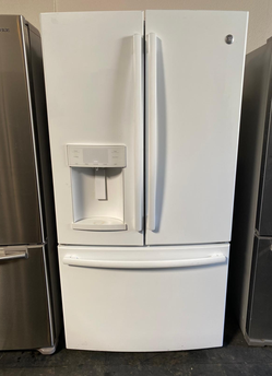 GE  3 Door White Refrigerator Fridge
