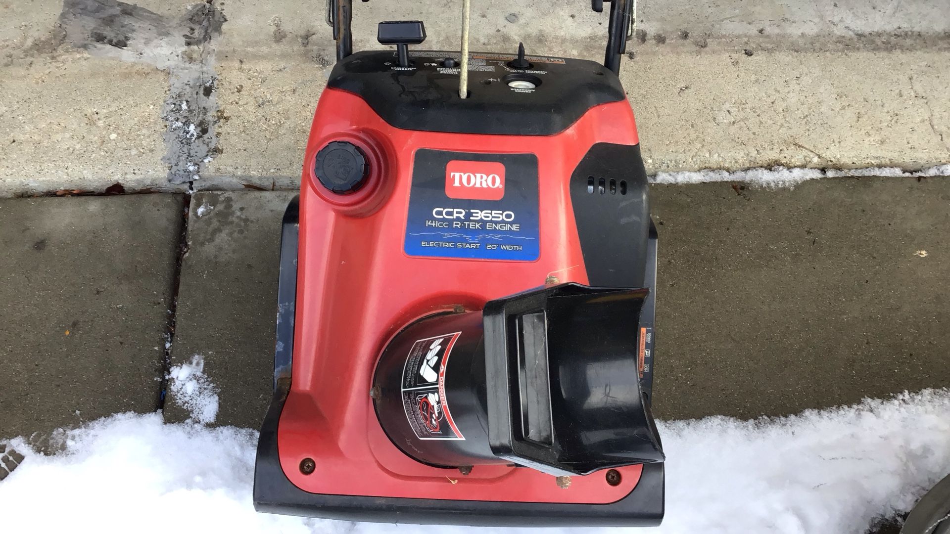 Toro CCR-3650 Snow Blower- Won’t Start