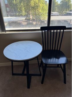 Table with chair