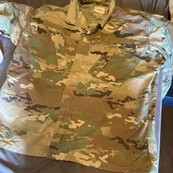 Multi Camo Army Coat Uniform 