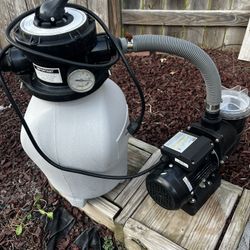 12-inch Sand Filter Pump System Handy 4-Way Valve for Above Ground Swimming Pools with Prefilter Pool Pump 115V 6-Foot Cord to Easy Installation SFPS1