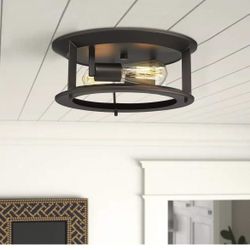 New Bronze Ceiling Lamp Whit Lightbulb 