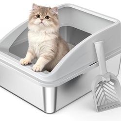 Stainless Steel Litter Box 
