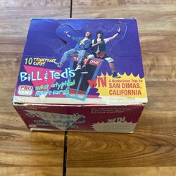 Bill And Teds Pro Set Unopened Box Of Trading Cards 