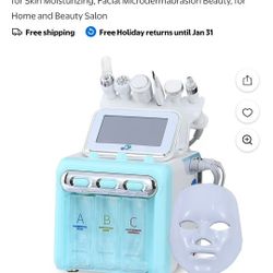 Brand NEW Hydrogen-Oxygen Facial Machine, 7 in 1 Green Spa Machine for Skin Moisturizing, Facial Microdermabrasion Beauty, for Home and Beauty Salon