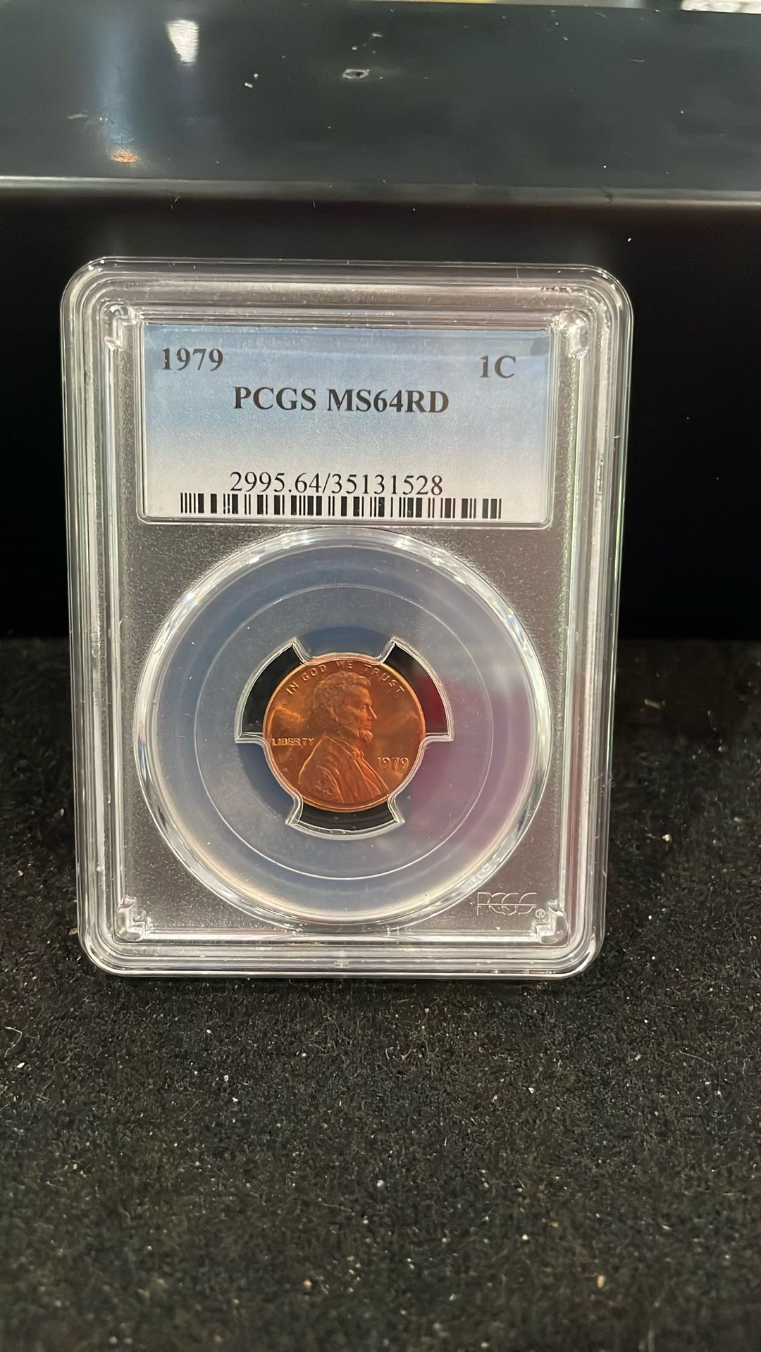 1979 Gem Uncirculated Lincoln Penny Graded At MS64RD
