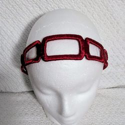Hair Accessory Red Geometric Headband