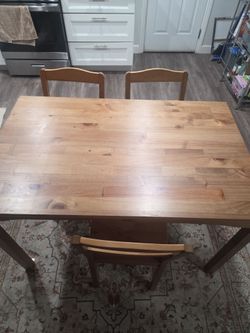 Wood table