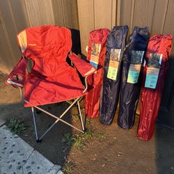 Portable Quad Chair Red -