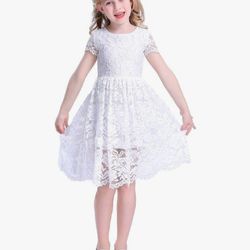 Flower Girl Lace Dress Bridesmaid