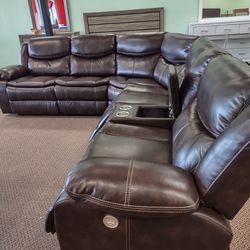 New Recliner Sofa With Three Power Recliners Wow.