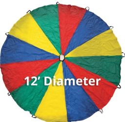 New 12' Spectrum Institutional Play Parachute