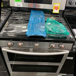 SAMUNG NX58KSS 30 in. 5.8 cu. ft. Double Oven Range