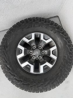 Toyota TRD Wheel with Falken Wildpeak A/T Tire