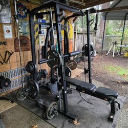 Smith Machine With Weights 