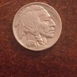 1936 F Indian Head Buffalo Nickel 