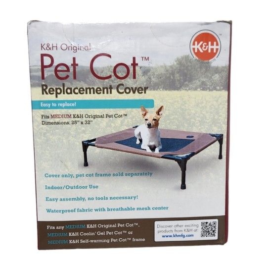 K&H Original Pet Cot Replacement Cover Fits Size Medium 25" x 32"