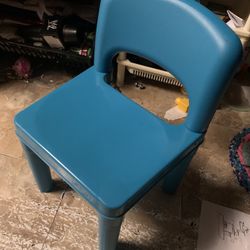 A kid's chair and a small toy.  free.