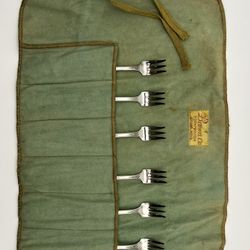 Antique Salad Forks Silver Plated Set Of 6 By CB Brown CO Solversmiths