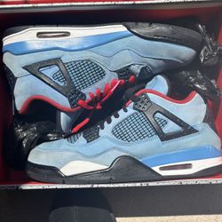 TRAVIS SCOTT JORDAN 4 CACTUS JACK BLUE Size 11