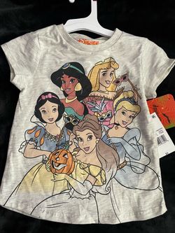 New Disney Princess Girls Halloween Shirt 5T