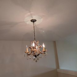 Maria Teresa Vintage Crystal Chandelier  - 4 Arm