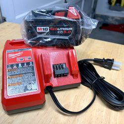 Genuine Milwaukee M18 Battery And Charger NEW