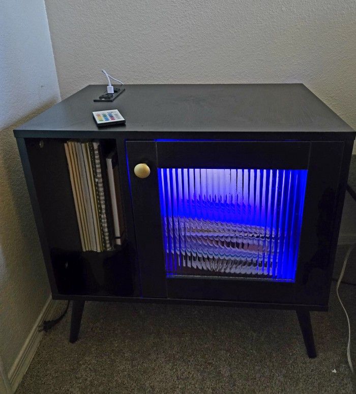 End Table with Led Lights and remote