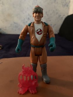 Vintage The Real Ghostbusters Ray Stantz Fright Features Figure Kenner 1987