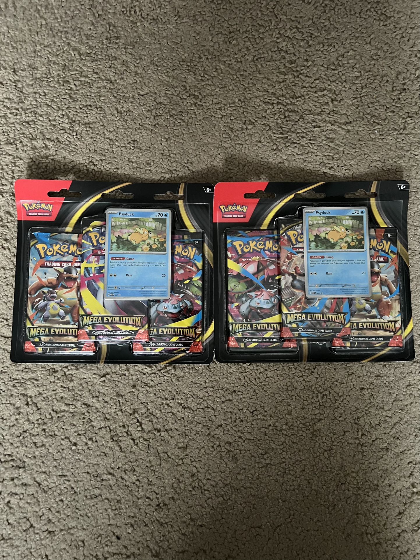 Mega Evolution Psyduck Triple Blister Pack