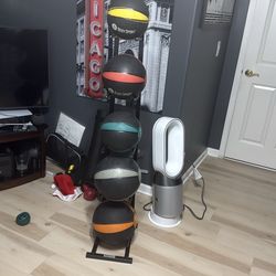 5 set  medicine ball with stand