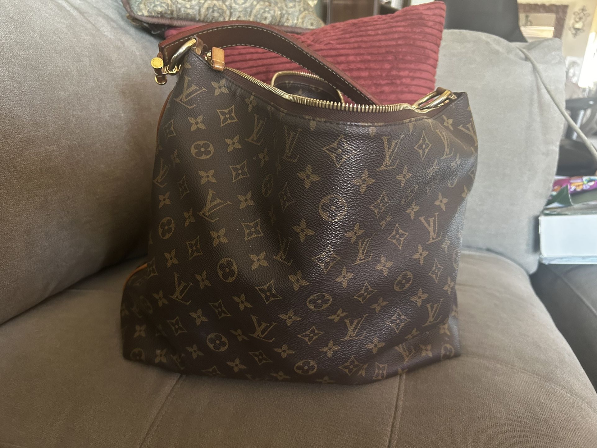 Authentic Louis Vuitton Delightful MM Hobo Purse