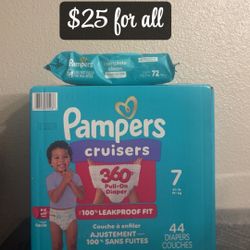 Pampers Cruisers Size 7 Bundle 