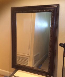 Dark Brown Mirror 31” x 42 3/4”