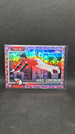 2026 Topps Chrome Baseball Seams Refractor #272 Daniel Schneemann, Cleveland Guards