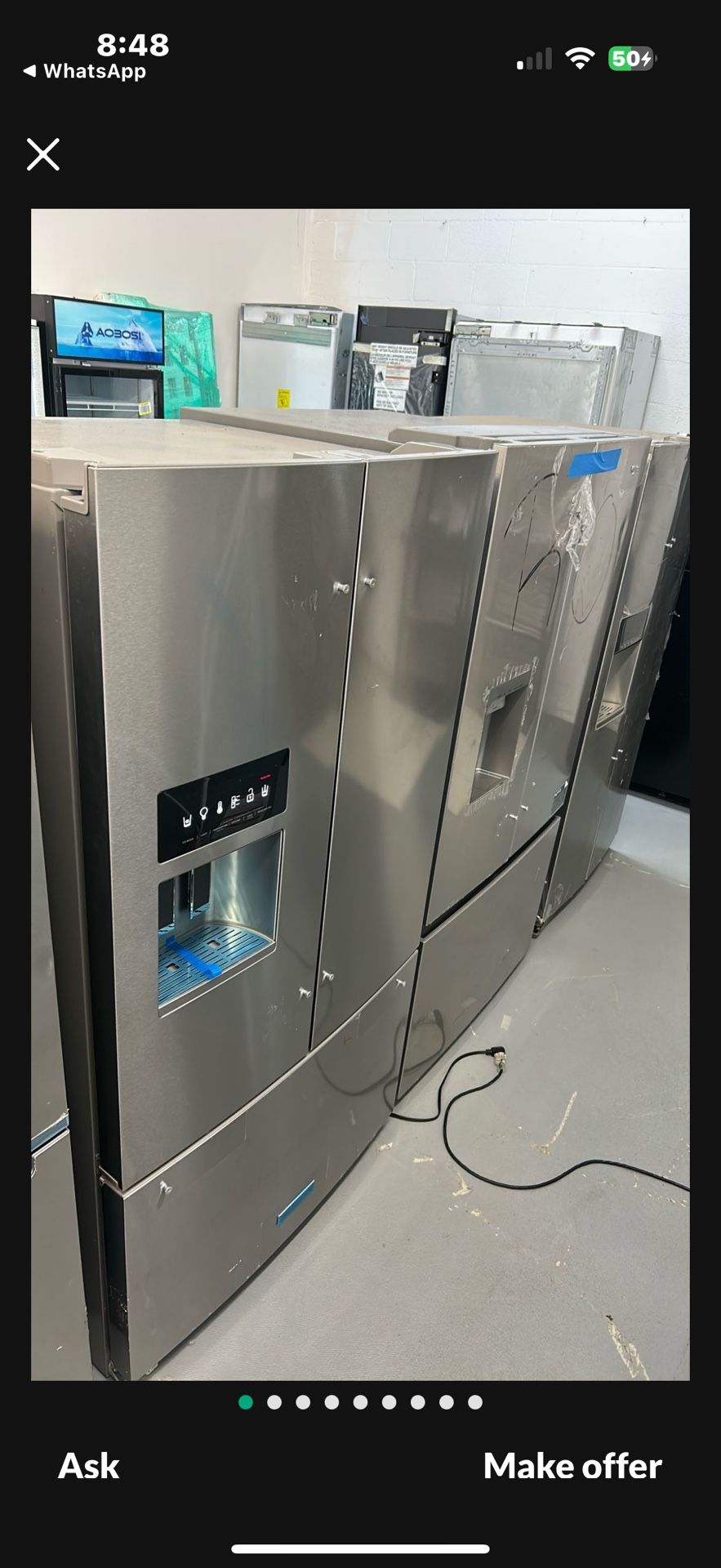 Kitchen aid Refrigerator 36” Inch