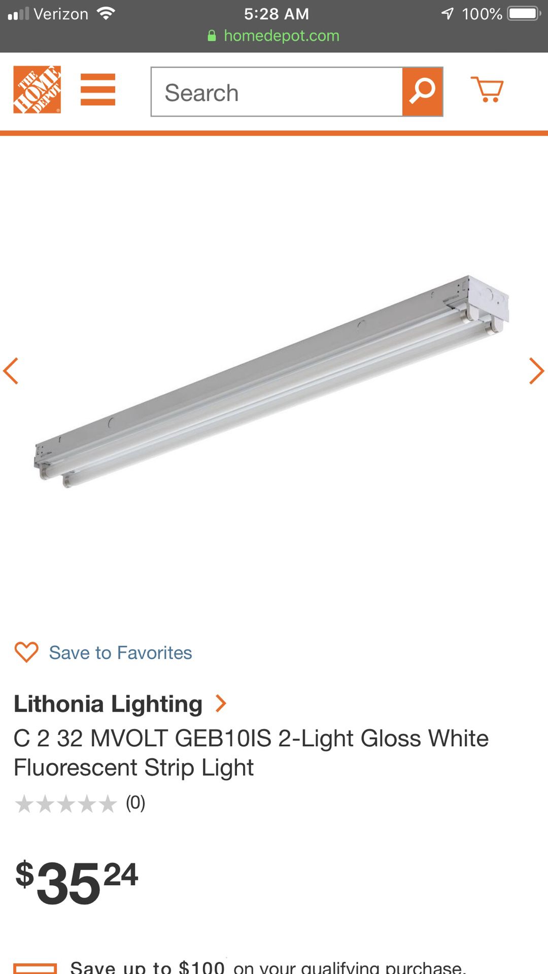 Brand new 4’ 2 Lamp Lithonia Fluorescent Light Fixture and Bulbs for Sale  in Miami, FL - OfferUp