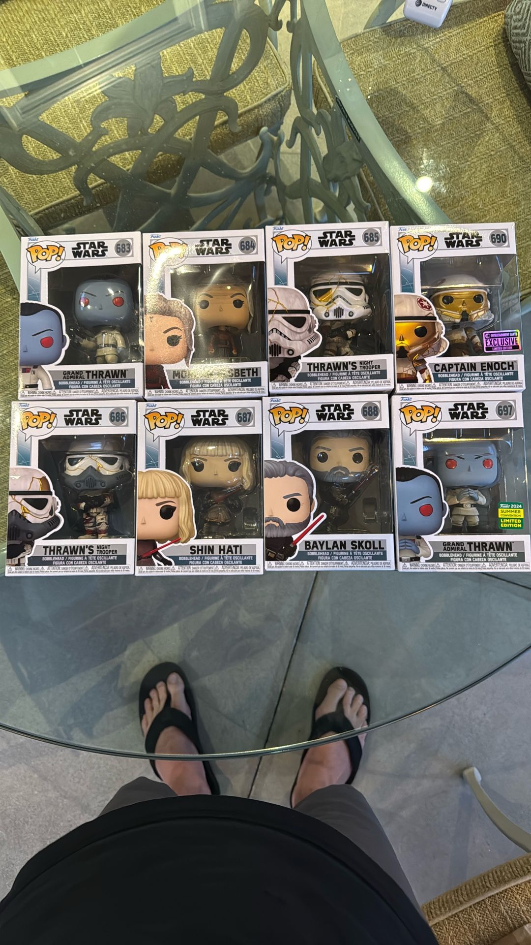 Funko Pop Star Wars Ashoka Series Complete Set