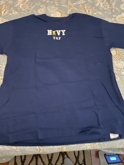 T Shirt Navy Track And Field