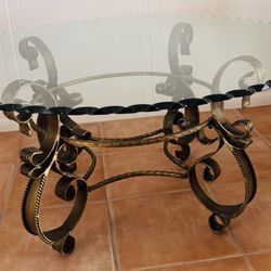 Beautiful Wrought Iron Coffee Table 
