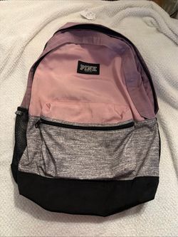 victorias secret pink backkack has extra storage for laptop