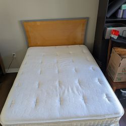 4-Piece Matching Bedroom Furniture Set w Full Mattress Headboard Nightstands Dresser