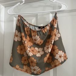 Tube top Aloha print 