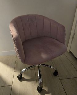 Lavender Velvet Swivel Office/Vanity Chair