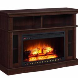 Fireplace Oak Color-Cozy With Remote Control 