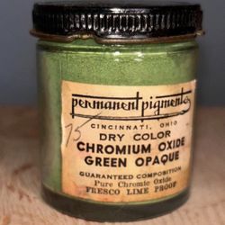 Vintage “Permanent Pigments” - Chromium Oxide Green