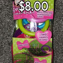 Disney - Minnie Mouse Ring Toss or Horseshoes Game