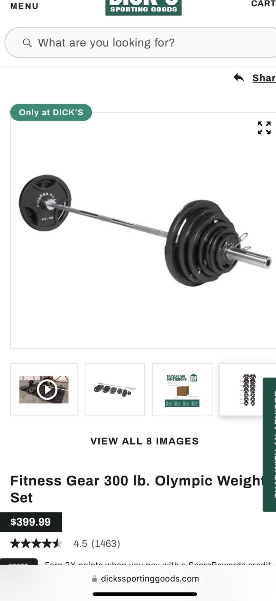 Weight Set With Adjustable Bench, Preacher Curl, Floor Pads, And More 